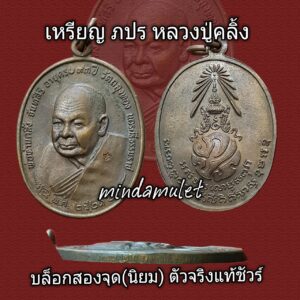 เหรียญ ภปร บล็อกนิยม หลวงปู่คลิ้ง วัดถลุงทอง ปี2519